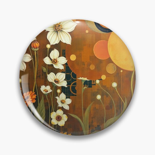 Item preview,  A Beautiful Flower Garden painting inspired by Gustav Klimt designed and sold by Vintage Designs +.
