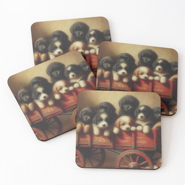 Item preview,  "Adorable Puppy Wagon Ride" designed and sold by mustardseed-410.