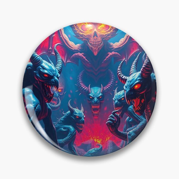 Item preview,  The Denizen Demons of Hell a Hellscape cool design designed and sold by Vintage Designs +.