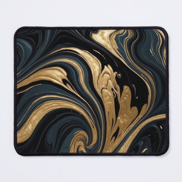 Item preview, A black and gold marbling design  designed and sold by Summer Sunshine.
