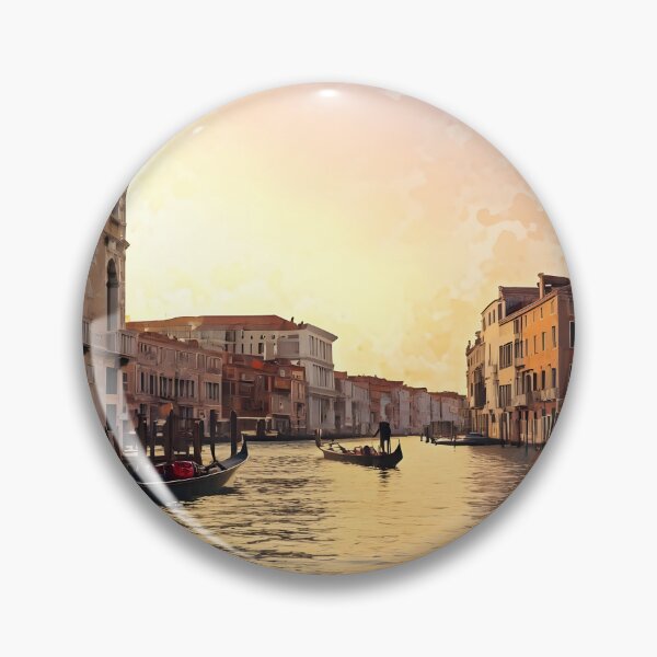 Item preview, Grand Canal in Venice: Sunset Gondola Reflections designed and sold by LSVart.