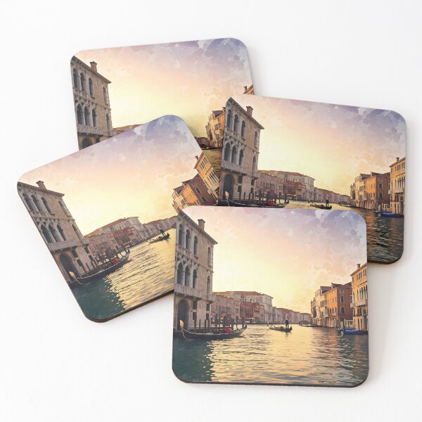 Item preview, Grand Canal in Venice: Sunset Gondola Reflections designed and sold by LSVart.