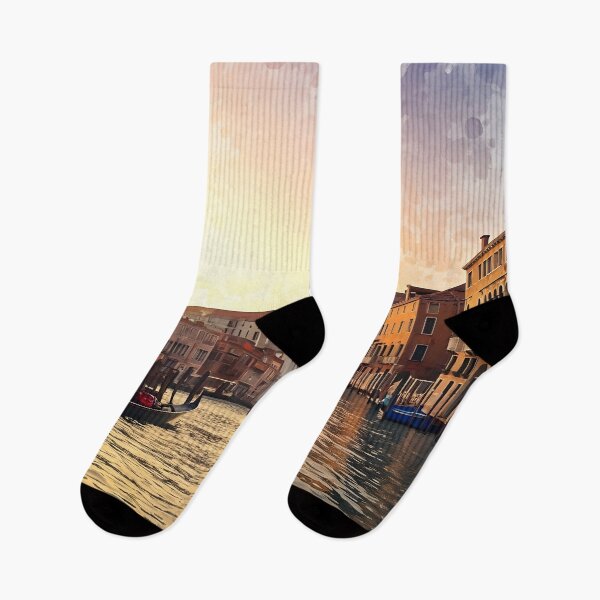 Item preview, Grand Canal in Venice: Sunset Gondola Reflections designed and sold by LSVart.