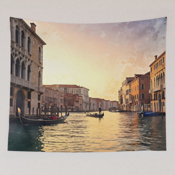Item preview, Grand Canal in Venice: Sunset Gondola Reflections designed and sold by LSVart.