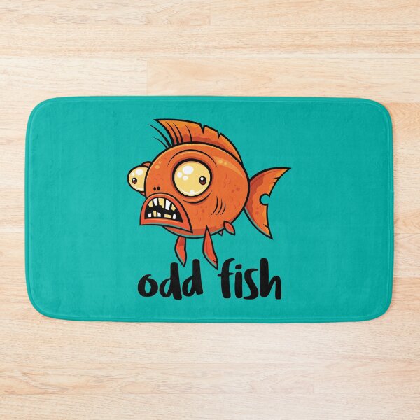 Item preview, Odd Fish Quirky Funny Orange Goldfish Cartoon designed and sold by fizzgig.