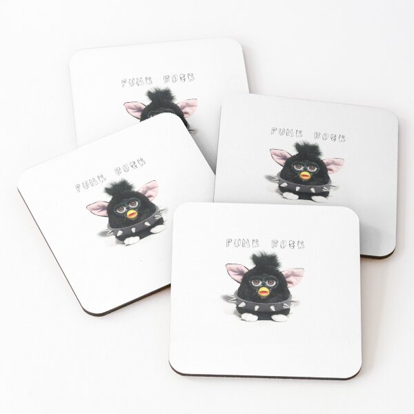 Item preview, Punk Rock Black Furby Design designed and sold by The Eclectic Cat.