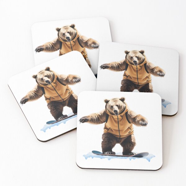 Item preview, Bear on Board! Snowboarding Grizzly designed and sold by Valentin Zdravkov.