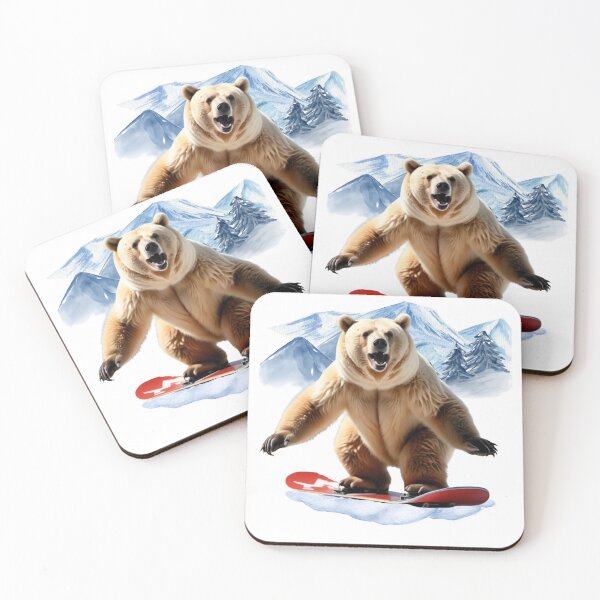 Item preview, Bear on Board! Snowboarding Grizzly designed and sold by Valentin Zdravkov.