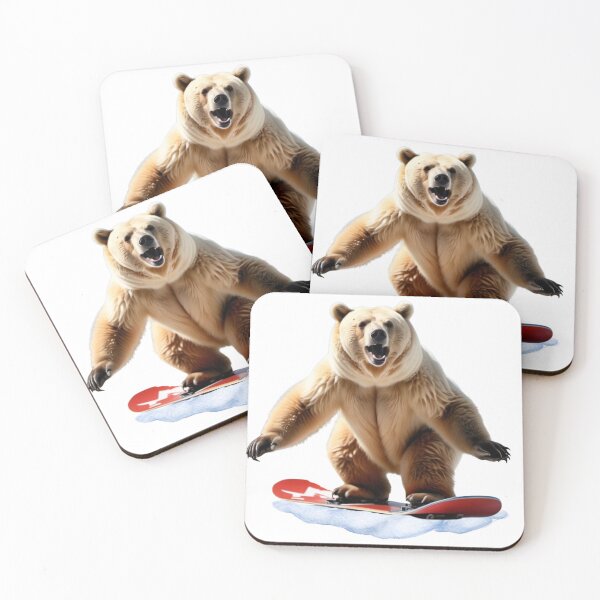 Item preview, Bear on Board! Snowboarding Grizzly designed and sold by Valentin Zdravkov.