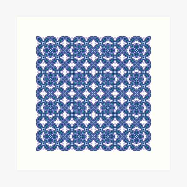 Aperçu de l'œuvre fleurs bleues créée et vendue par SuSrOfficial.