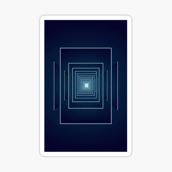 Vista previa del artículo con la obra «Ilusión del portal infinito», diseñado y vendido por Shmidzis.