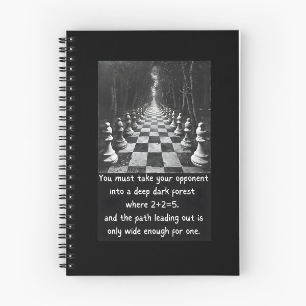 Item preview, Deep Dark Forest Quote by Mikhail Tal Chess World Champion designed and sold by GambitChess.