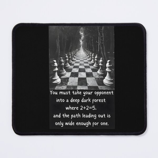 Item preview, Deep Dark Forest Quote by Mikhail Tal Chess World Champion designed and sold by GambitChess.