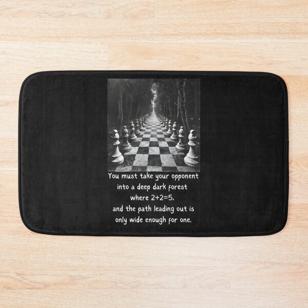 Item preview, Deep Dark Forest Quote by Mikhail Tal Chess World Champion designed and sold by GambitChess.