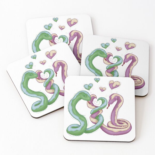 Item preview, Snakes in love (donut love) designed and sold by Basiinaa.