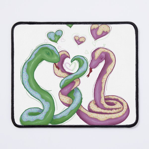 Item preview, Snakes in love (donut love) designed and sold by Basiinaa.