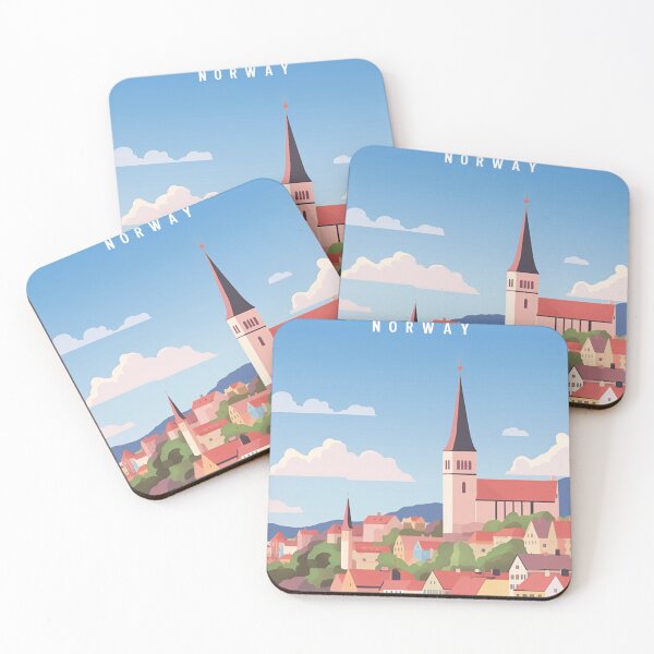 Item preview, Bergen Norway Travel Print Norway designed and sold by Wander-World.