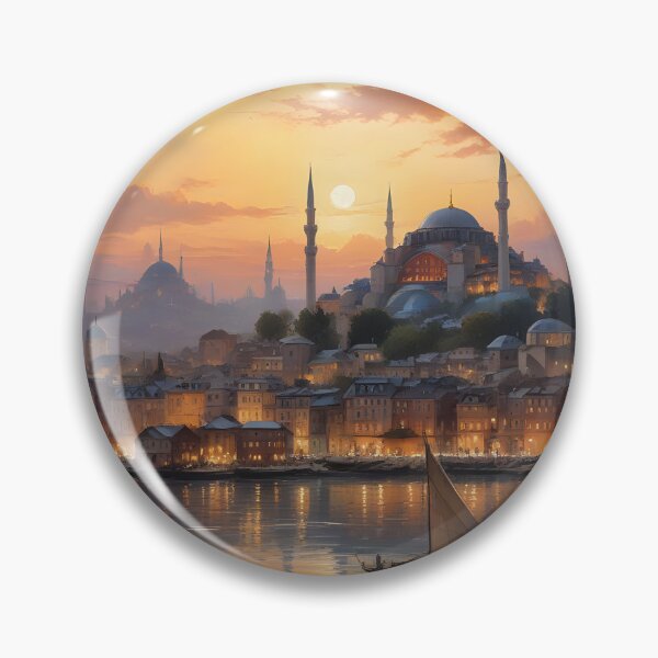 Item preview, Istanbul, Turkey: Sunset Skyline Splendor  designed and sold by LSVart.