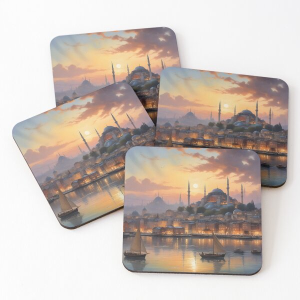 Item preview, Istanbul, Turkey: Sunset Skyline Splendor  designed and sold by LSVart.