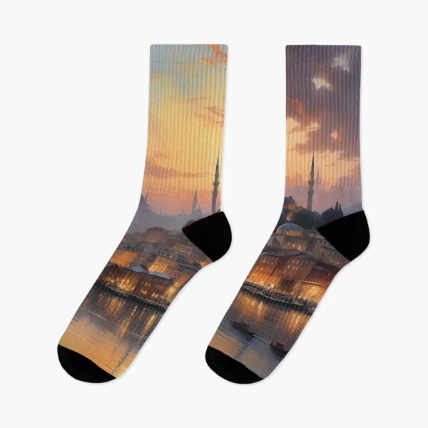 Item preview, Istanbul, Turkey: Sunset Skyline Splendor  designed and sold by LSVart.