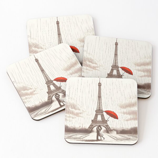 Item preview, Romantic Stroll Under Parisian Umbrella designed and sold by inkNext.