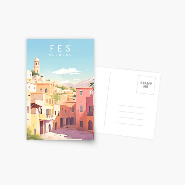 Item preview, Fes Morocco Travel Print Fez designed and sold by Wander-World.