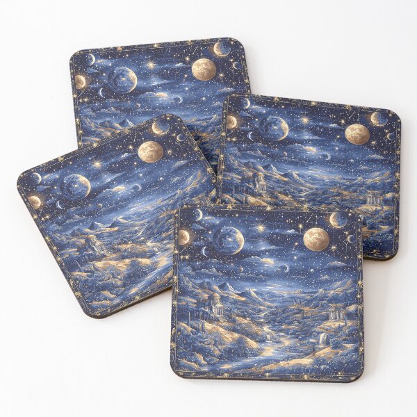 Item preview, Celestial Dreamscape with Moonlit Fantasy Landscape designed and sold by The Artful Nook.