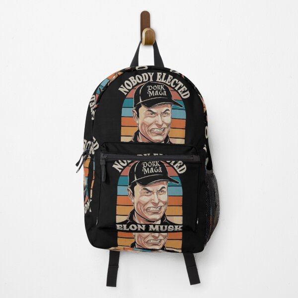 Item preview, Nobody Elected Elon Musk! Dork MAGA, sneering Elon graphic designed and sold by SubtleSplit.