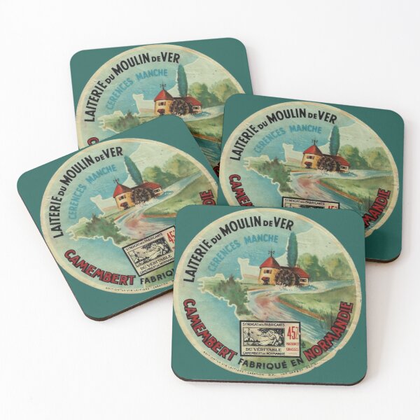 Item preview, Vintage Laiterie Camembert Cheese Label - French Kitchen Décor for Vintage Lovers designed and sold by NiobesSkein.