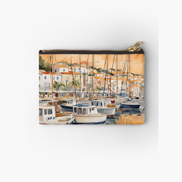 Item preview, Lagos Marina at Sunset: Golden Evening Serenity designed and sold by LSVart.