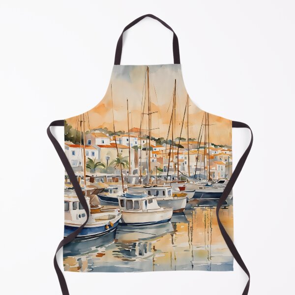Item preview, Lagos Marina at Sunset: Golden Evening Serenity designed and sold by LSVart.