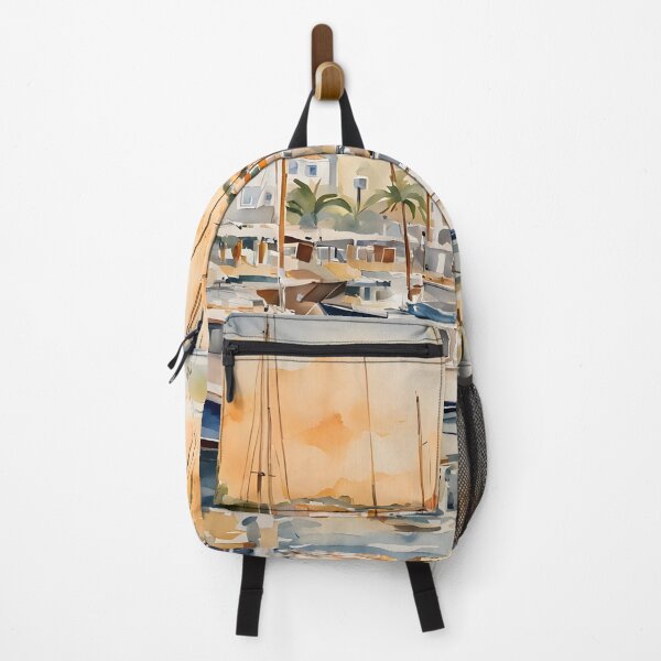 Item preview, Lagos Marina at Sunset: Golden Evening Serenity designed and sold by LSVart.