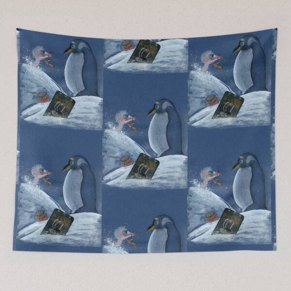 Item preview, penguin and ostrich designed and sold by Lilia Goyzman.