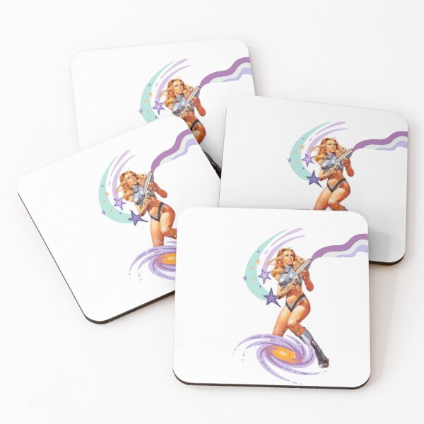 Item preview, Retro Space Pin-Up Girl Design designed and sold by The Eclectic Cat.