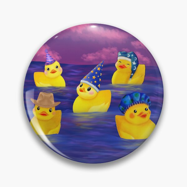 Item preview, Ducks in Hats go Swimming  designed and sold by Mercedes Makes Art.
