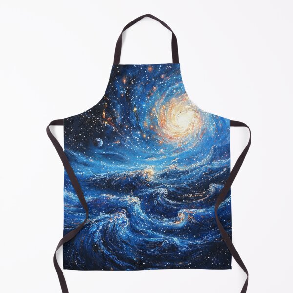 Item preview, Galactic Ocean Waves with Swirling Universe designed and sold by The Artful Nook.