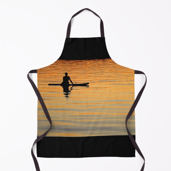Item preview, Silhouetted paddle boarder peaceful sunset designed and sold by Imladris01.