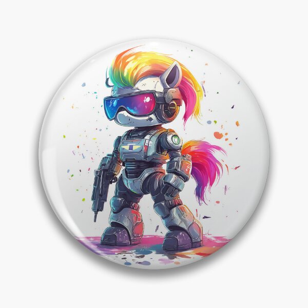 Item preview, Rainbow Pony Robot in the Apocalypse designed and sold by Build5Nines.