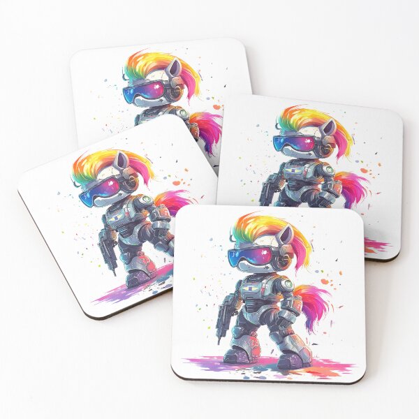 Item preview, Rainbow Pony Robot in the Apocalypse designed and sold by Build5Nines.
