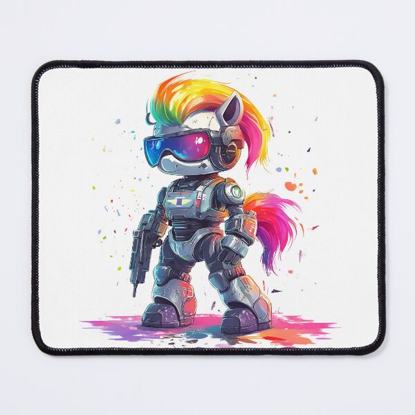 Item preview, Rainbow Pony Robot in the Apocalypse designed and sold by Build5Nines.
