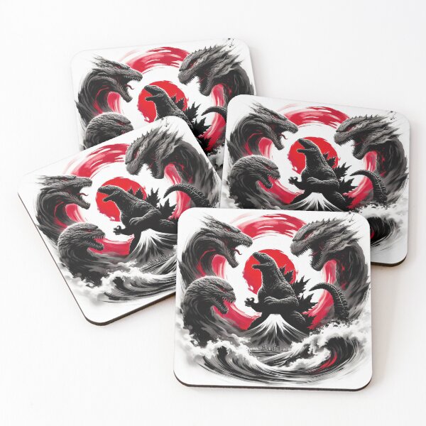 Item preview, King of Monster Kaiju vs Three-Headed Dragon designed and sold by Retr0Tshirts.