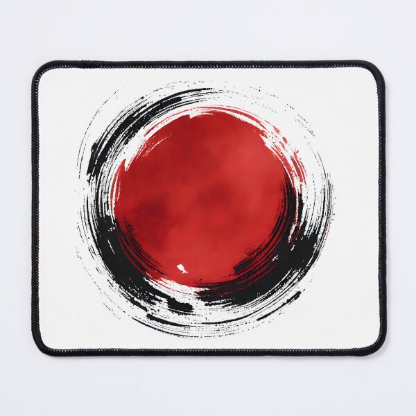Item preview, Enso Red Circle designed and sold by ImaginPictura.