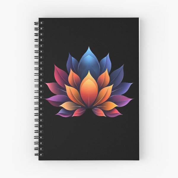 Item preview, Flor de loto colorida: arte floral abstracto vibrante designed and sold by EmiBarDesign.