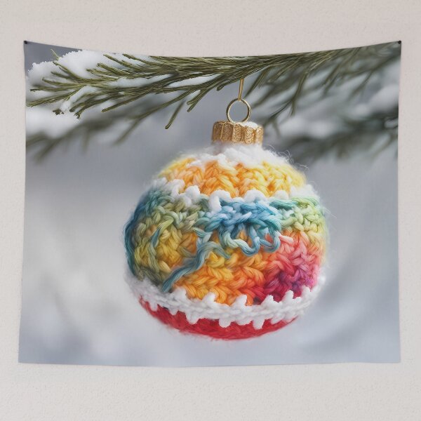 Item preview, Colorful Yuletid Bauble designed and sold by CalmnessbyChoice.