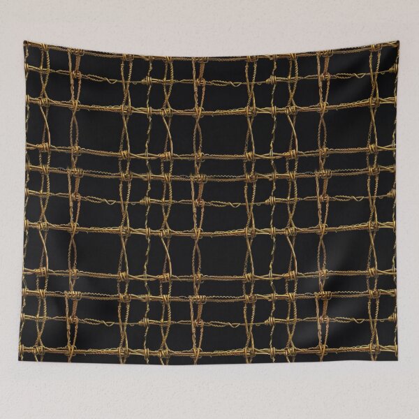 Item preview, Golden Barbed Wire Pattern designed and sold by Glam-OOTD.