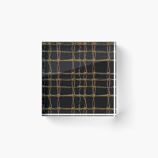 Item preview, Golden Barbed Wire Pattern designed and sold by Glam-OOTD.