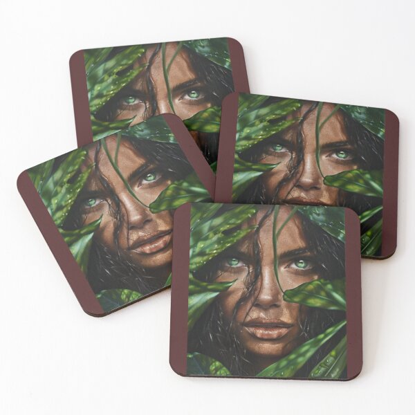 Item preview, Eyes of the Jungle – A Hauntingly Beautiful Portrait designed and sold by ArtVibeCo.