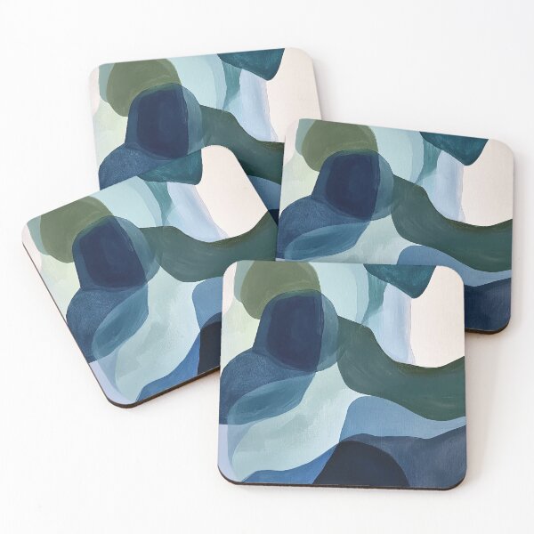 Item preview, Abstract Sea Blue Green designed and sold by ArtHouseNiklas.