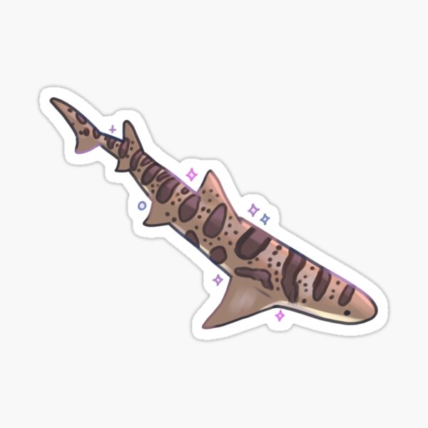 Item preview, leopard shark art designed and sold by Mayarartsy.