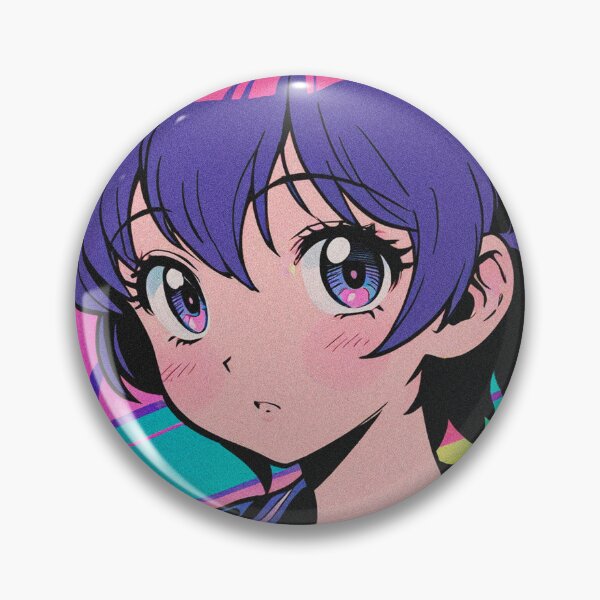 Item preview, Detailed VHS Vaporwave Style: Retro Anime Beauty designed and sold by RetroRebootShop.